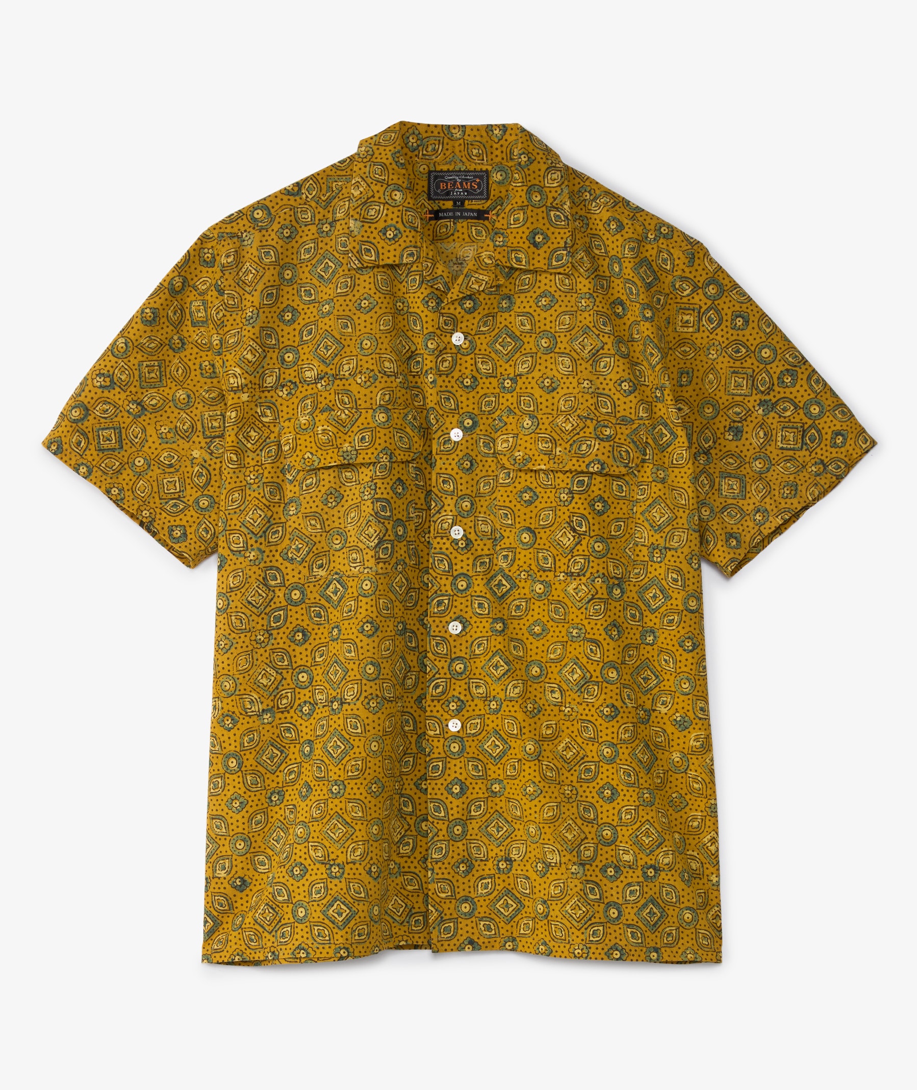 Tシャツ・カットソー BEAMS FW24 Linen shirt with chest pocket (38110393139 01) Beams Plus B.D. Short Sleeve Shirt | Sax | SVD