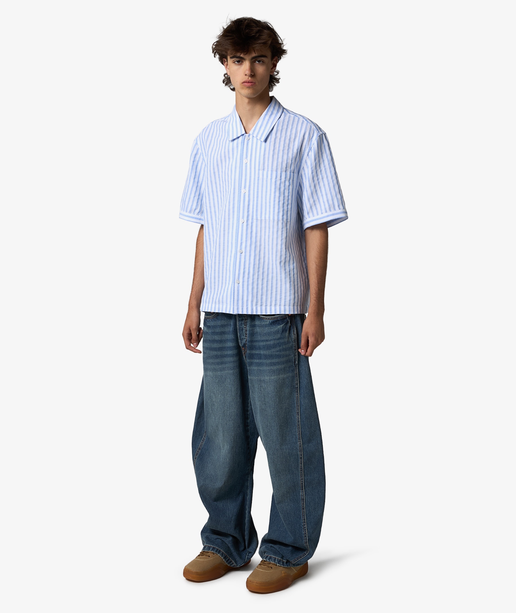 AXEL ARIGATO Lido Striped Shirt | A2908001 | SVD USA