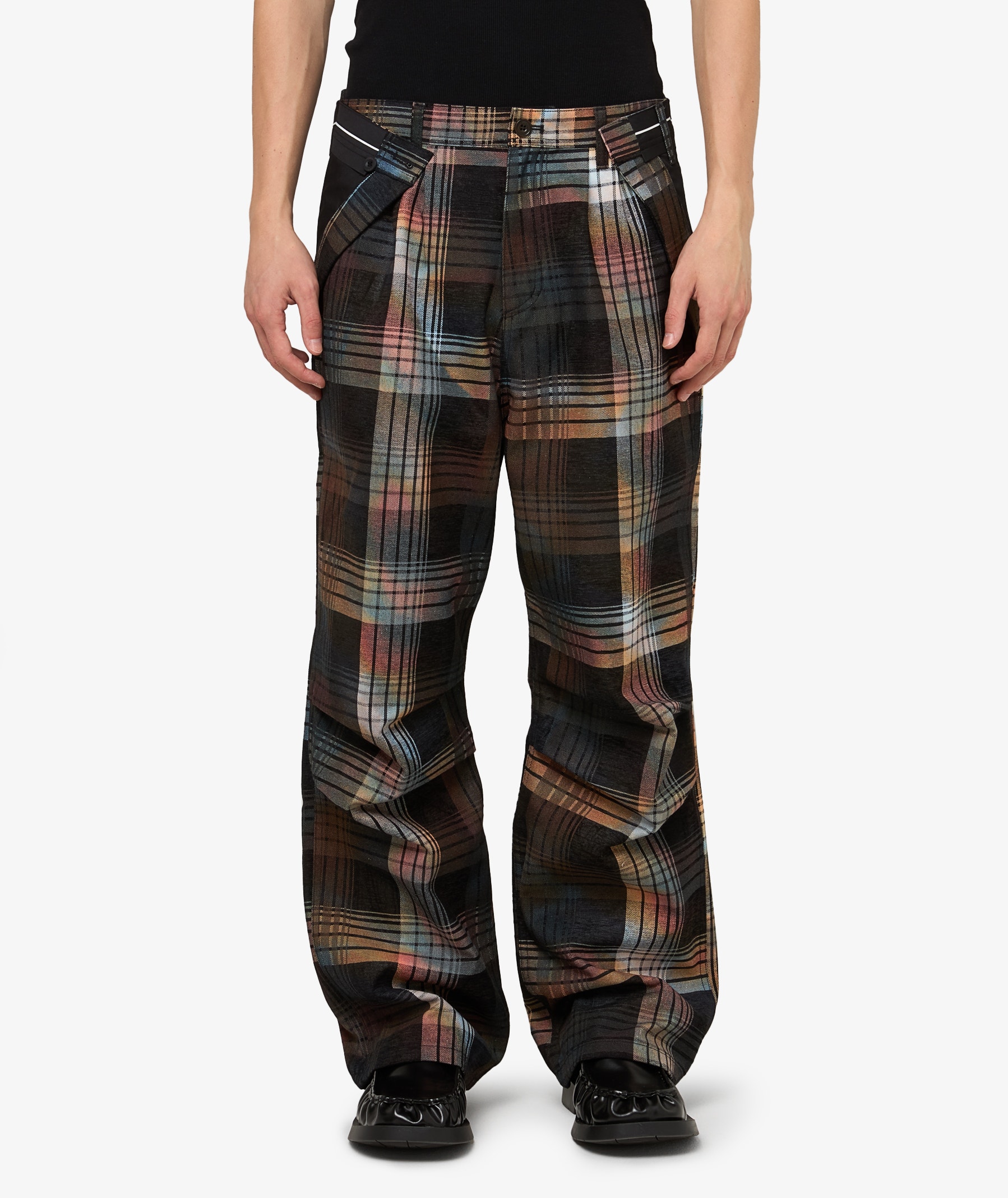 パンツ ANDERSSON BELL POWER PRINTED PANTS 28 Custom-Like Printed Denim Pants - Mid Blue | UP THERE