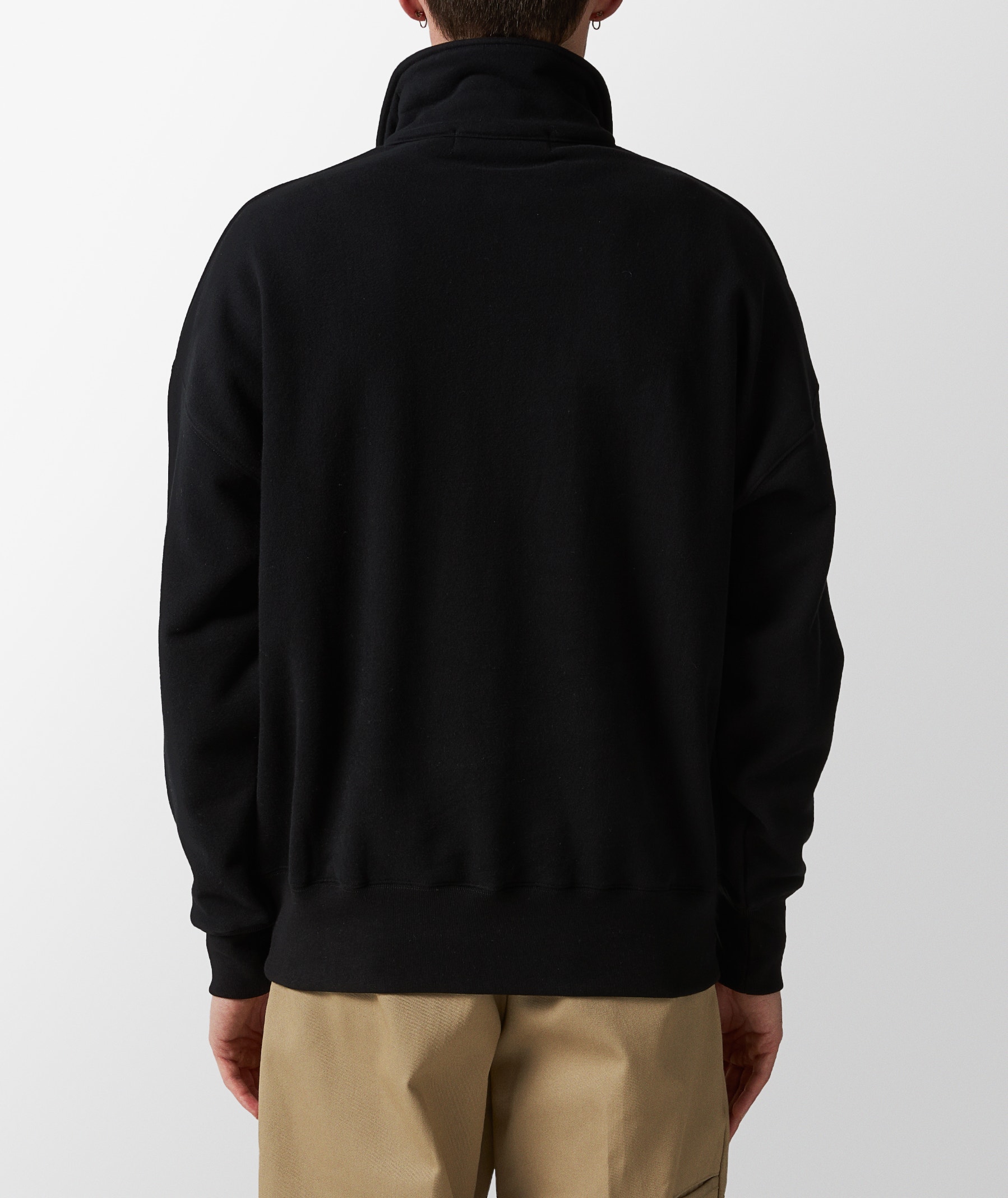 Billionaire Boys Club Collared Half Zip Sweatshirt in Black
