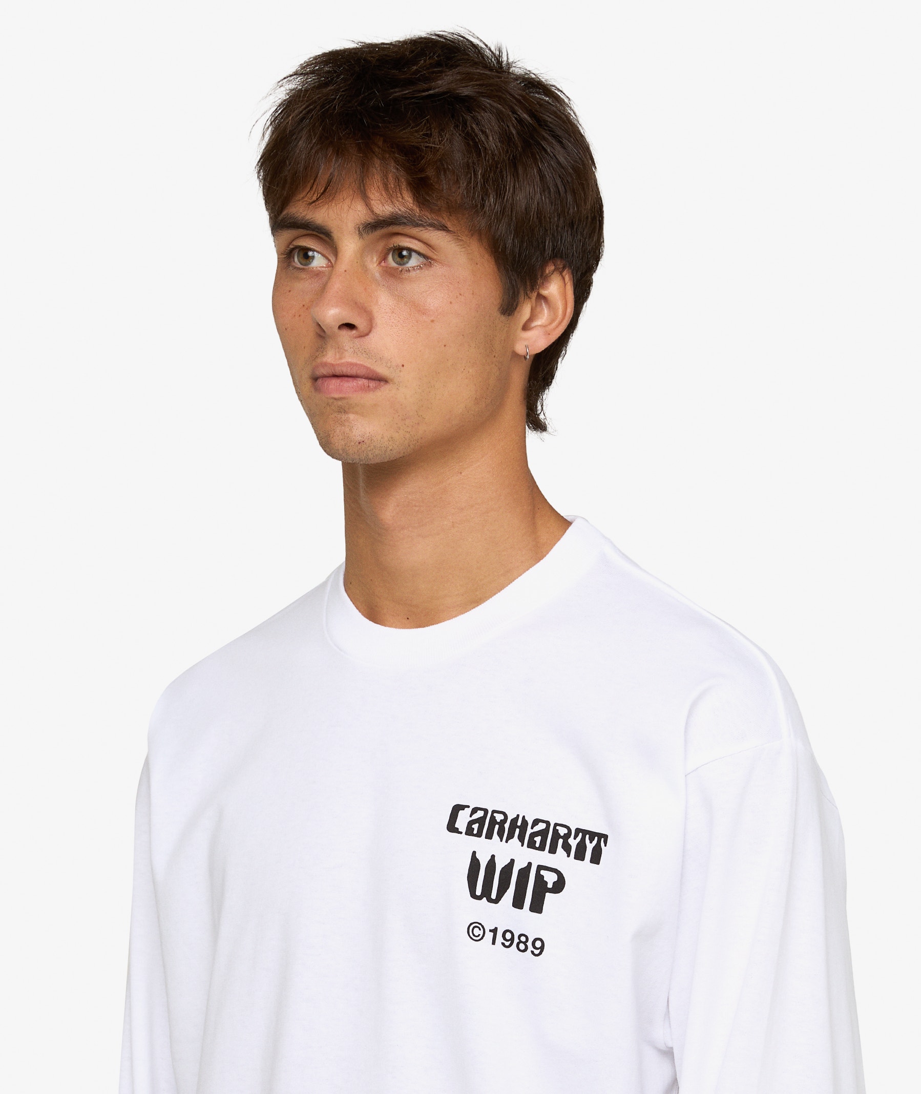 【FUCKING AWESOME】 SAVIE LONG SLEEVE TEE WHITE Fucking Awesome Savie Long Sleeve T-Shirt | Men & Women