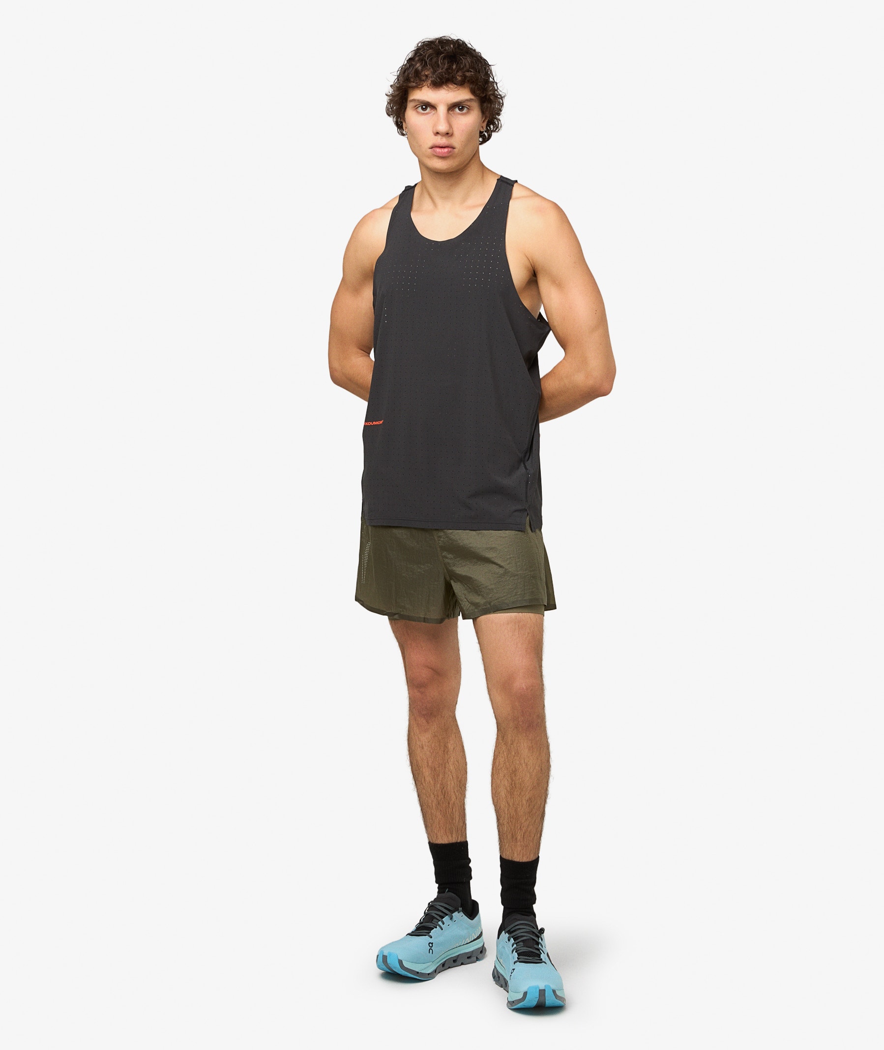 さらに100円引き◆MISCHIEF◆MICRO WASHED SHORT adidas Running Shorts x Hermanos Koumori | Olive Strata