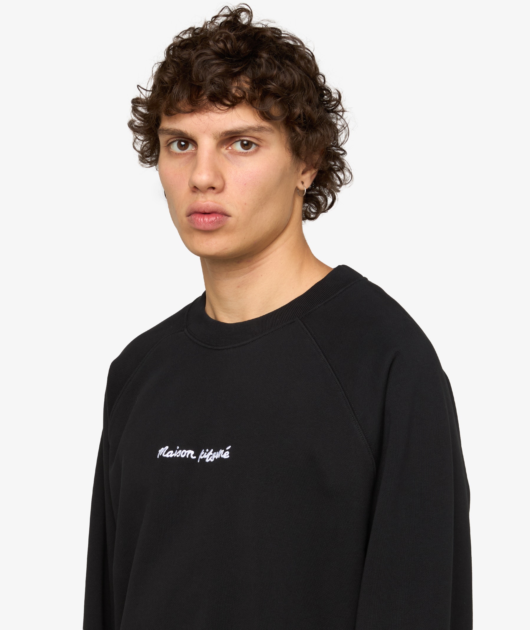 MAISON KITSUNE × LINE 刺繍スウェット MAISON KITSUNÉ Maison Kitsuné Line Handwriting Crewneck