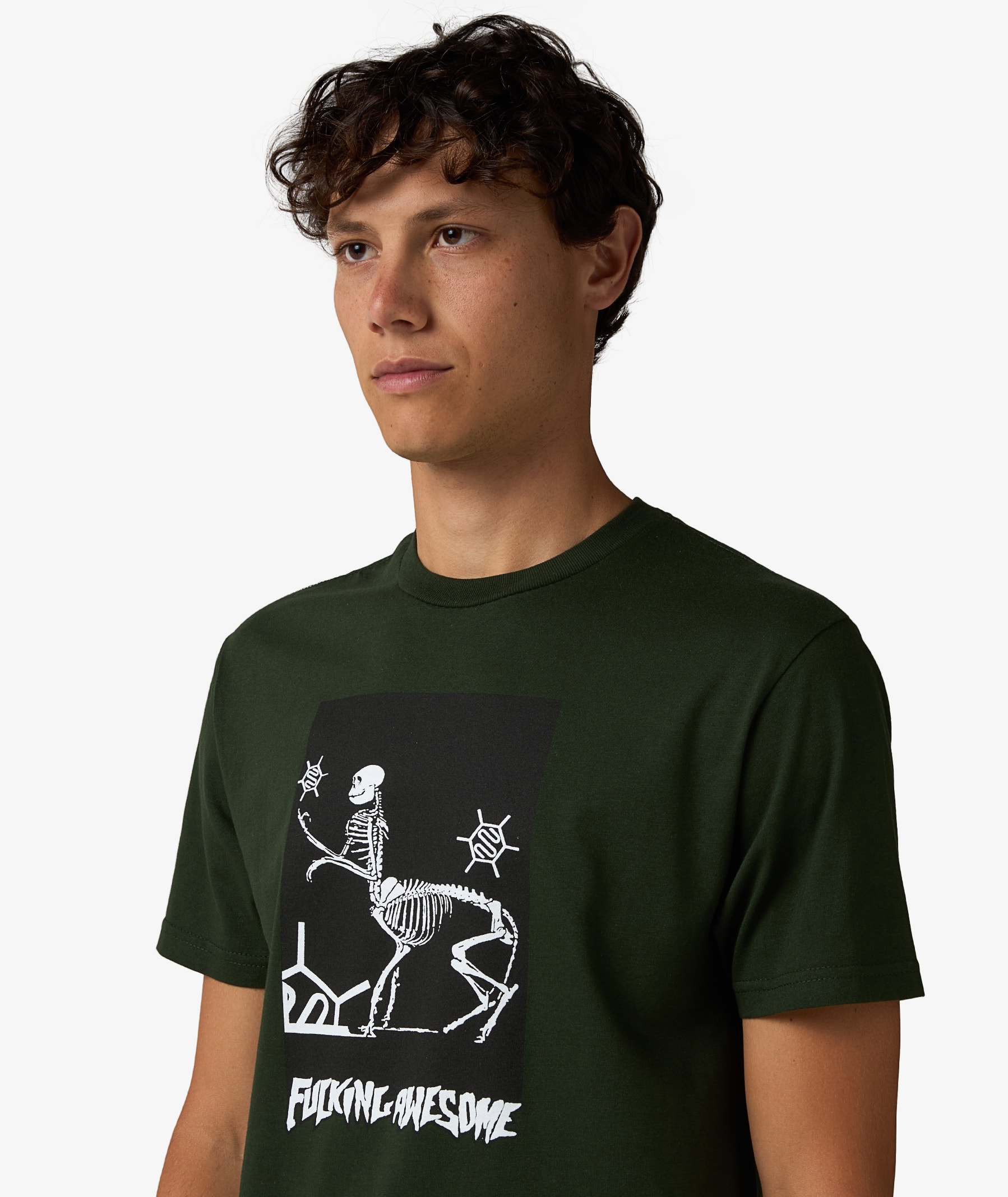 【FUCKING AWESOME】 BEAUTIFULLY WEIRD TEE GREEN Fucking Awesome Beautiful Weird Tee Military Green – ARROW