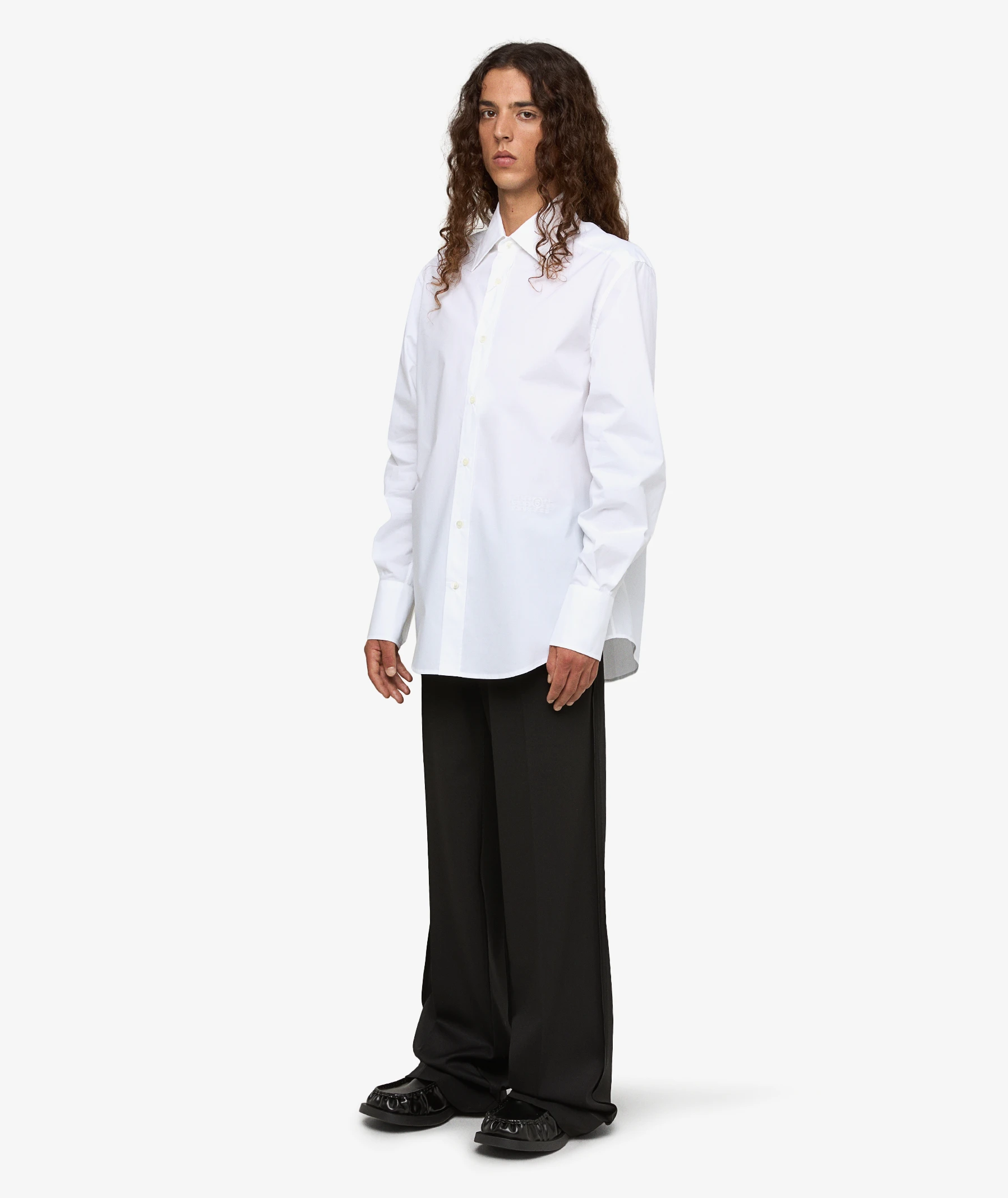 maison margiela シャツ メゾン マルジェラ Maison Margiela パッチワークストライプ